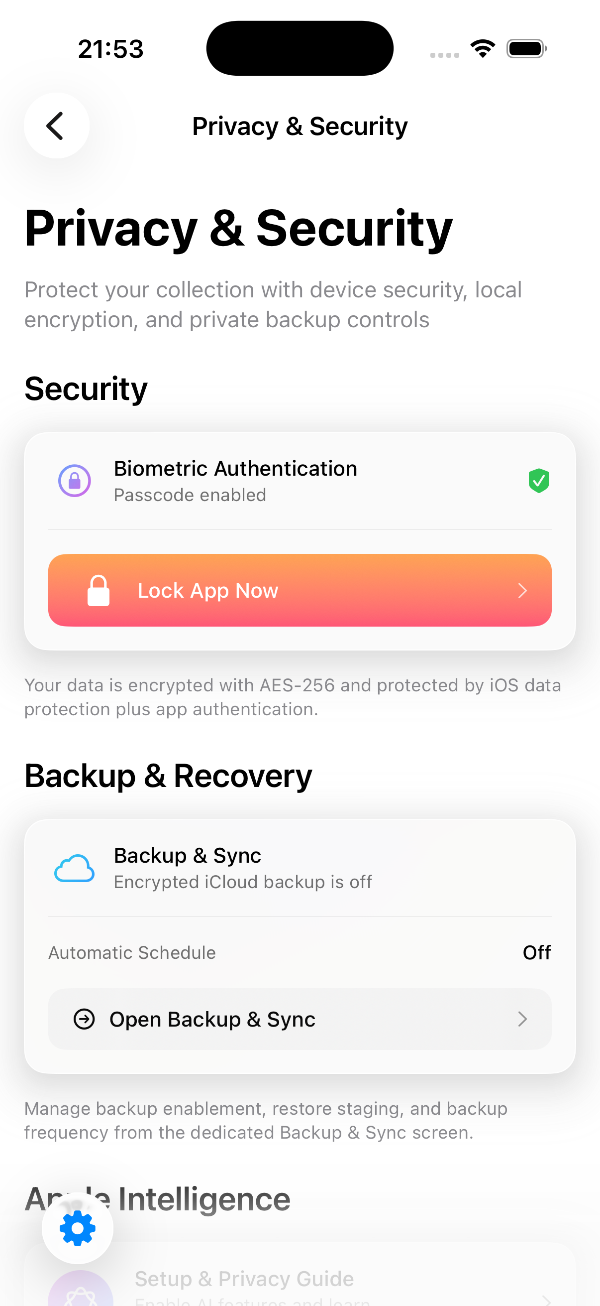 Privacy Vault screenshot